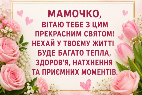 привітання з днем народження мамі картинка