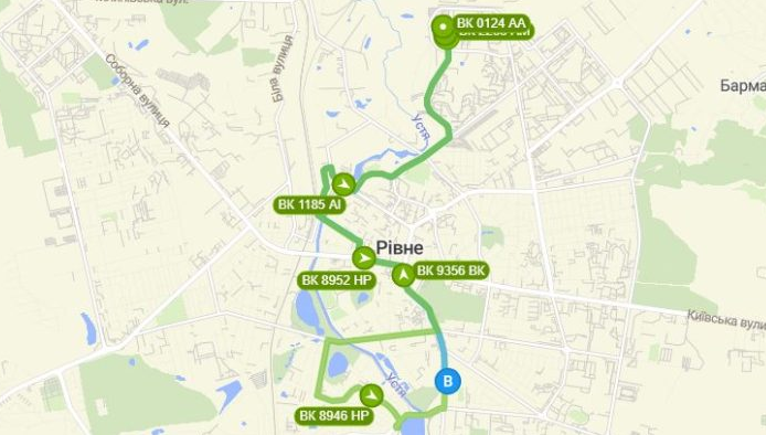 37 автобус Рівне маршрут