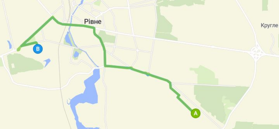 66 автобус Рівне маршрут