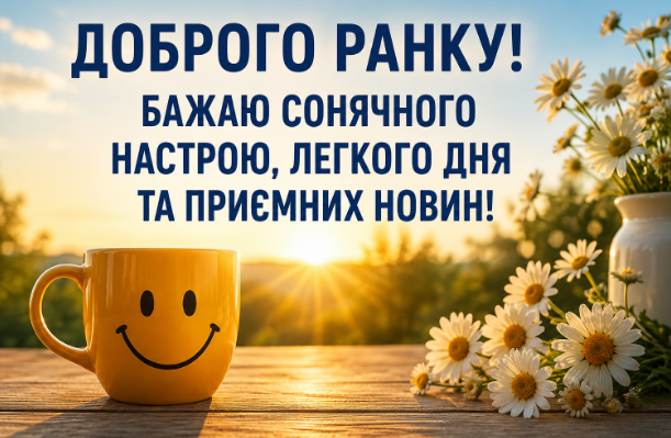 Привітання з добрим ранком картинка