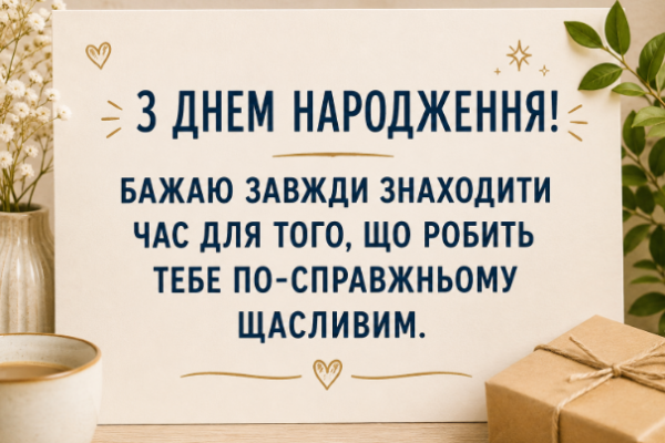Привітання з днем народження зі смислом картинка
