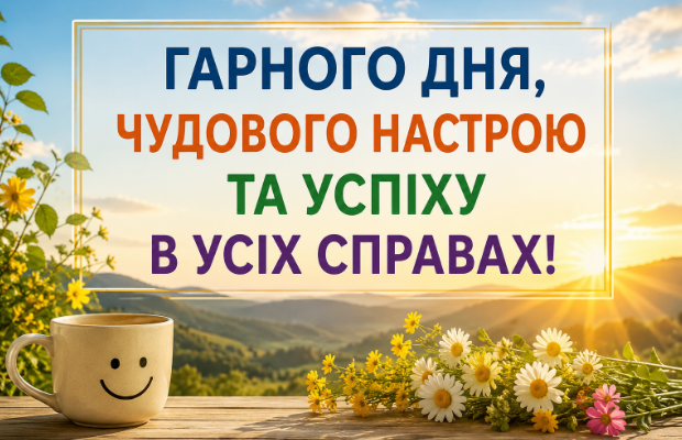 Побажання гарного дня картинка